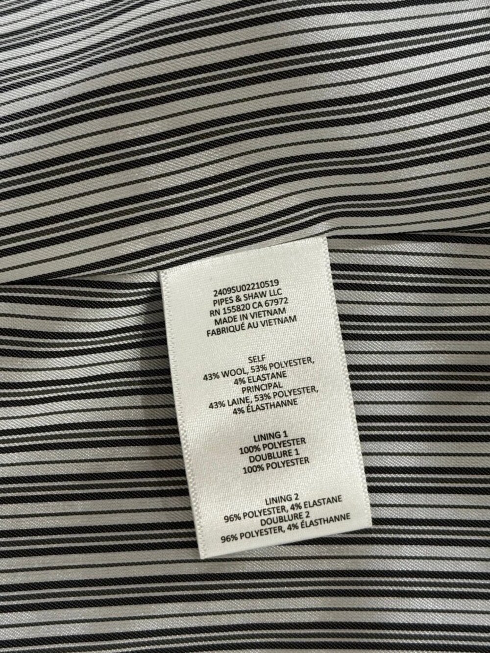 Veronica Beard Alessia Collarless Braid Trim Jacket Black Wool Blend Pristine 2 - Picture 8 of 9